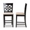 Baxton Studio Nicolette Modern and Contemporary Sand Fabric and Dark Brown Finished Wood 2-Piece Counter Stool Set 179-11422-Zoro - alternate 7